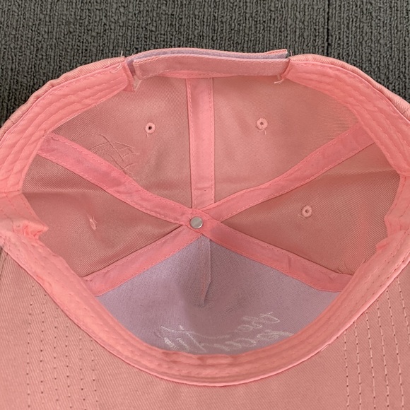 The Party Baseball Hat Womens One Size Pink Blush White Strapback Gertex - Picture 11 of 12